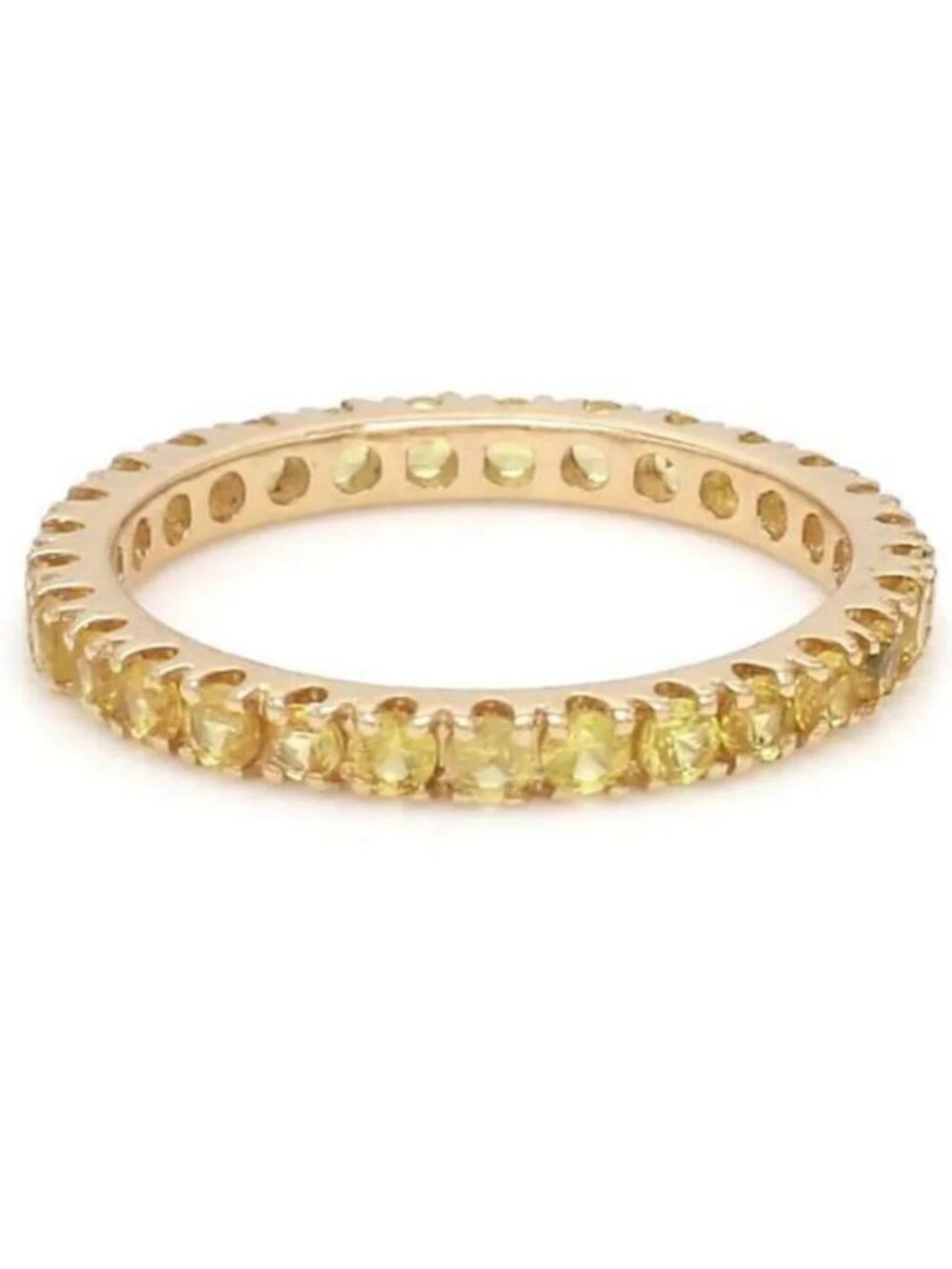 Refined Yellow Sapphire 14K (18K Custom) Full Eternity Ring